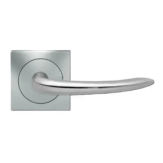 KarcherKarcher Design Jersey Passage Lever with Square 3 Piece Rosette-2 ⅜″ Backset in 