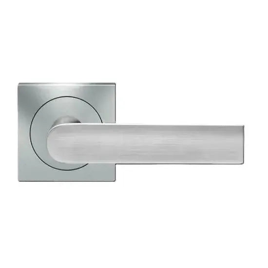 KarcherKarcher Design London Passage Lever with Square 3 Piece Rosette-2 ⅜″ Backset in 