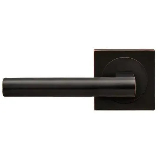 Karcher Design Madeira Lever with Square 3 Piece Rosette in Oil Rubbed Bronze finish