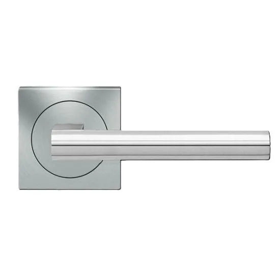 KarcherKarcher Design Madeira Passage Lever with Square 3 Piece Rosette-2 ¾″ Backset in 