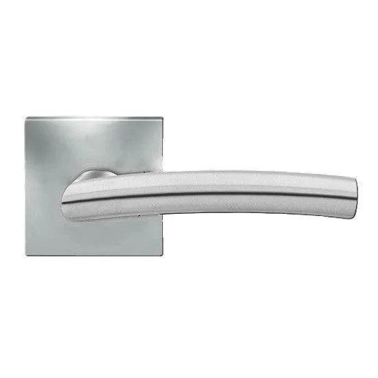 KarcherKarcher Design Madrid Passage Lever with Square Plan Design Rosette-2 ¾″ Backset in 
