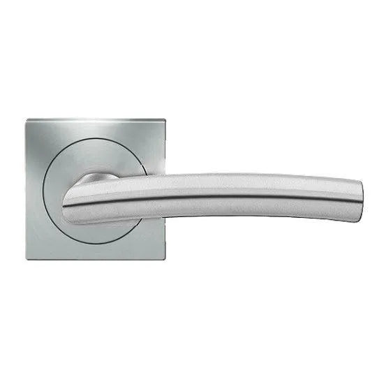 KarcherKarcher Design Madrid Privacy Lever with Square 3 Piece Rosette-2 ⅜″ Backset in 