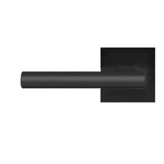 Karcher Design Manhattan Lever with Square Plan Design Rosette in Cosmos Black finish