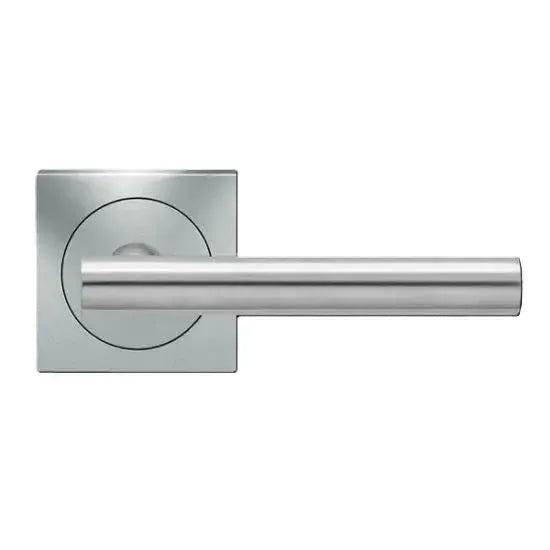 KarcherKarcher Design Manhattan Passage Lever with Square 3 Piece Rosette-2 ⅜″ Backset in 