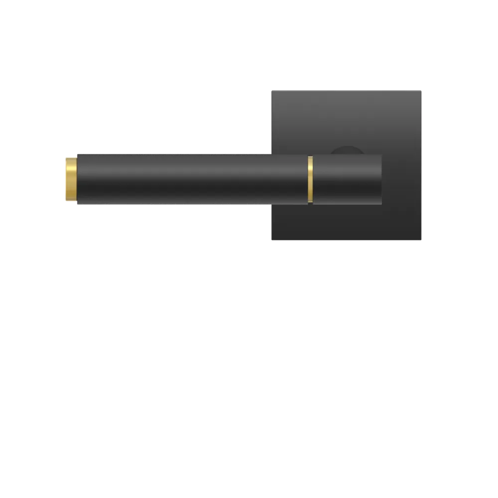 Karcher Studio Select Lever with Soft Touch Handle and Plan Design Square Rosette in Cosmos Black finish