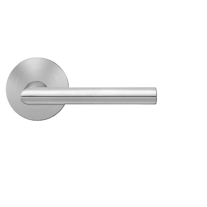 The Karcher Verona Dummy Lever with Round Plan Design Rosette in finish