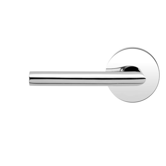 The Karcher Verona Left Handed Half Dummy Lever with Round Plan Design Rosette in finish