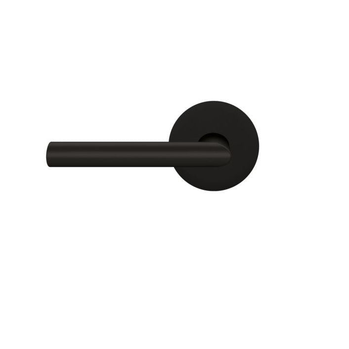 The Karcher Verona Left Handed Half Dummy Lever with Round Plan Design Rosette in finish