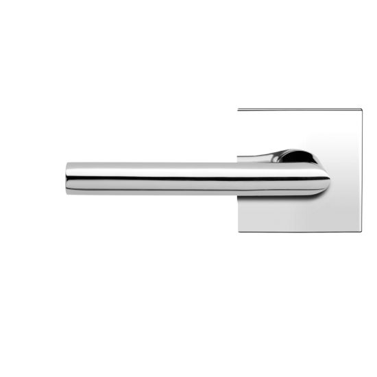 The Karcher Verona Left Handed Half Dummy Lever with Square Plan Design Rosette in finish