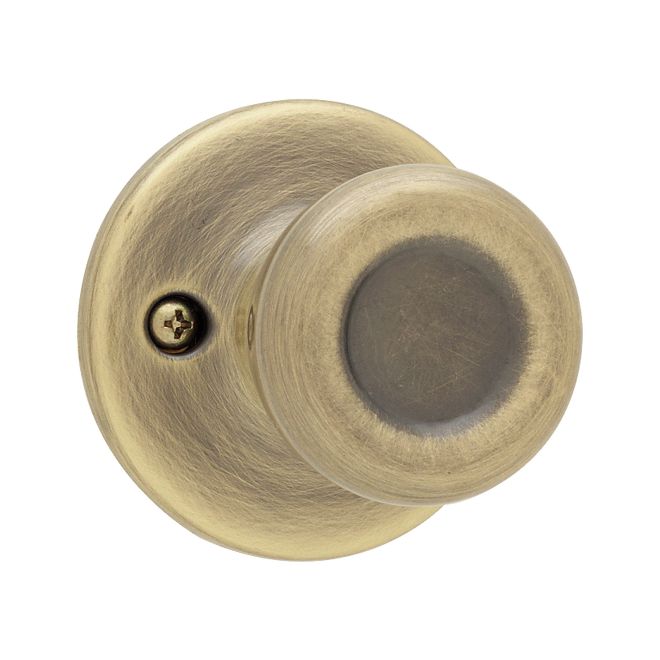 Kwikset Tylo Knob Half Dummy in Antique Brass finish