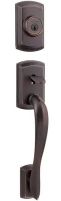 Kwikset Avalon Single Cylinder Exterior Handleset With SmartKey - Interior Trim Sold Separately Venetian Bronze