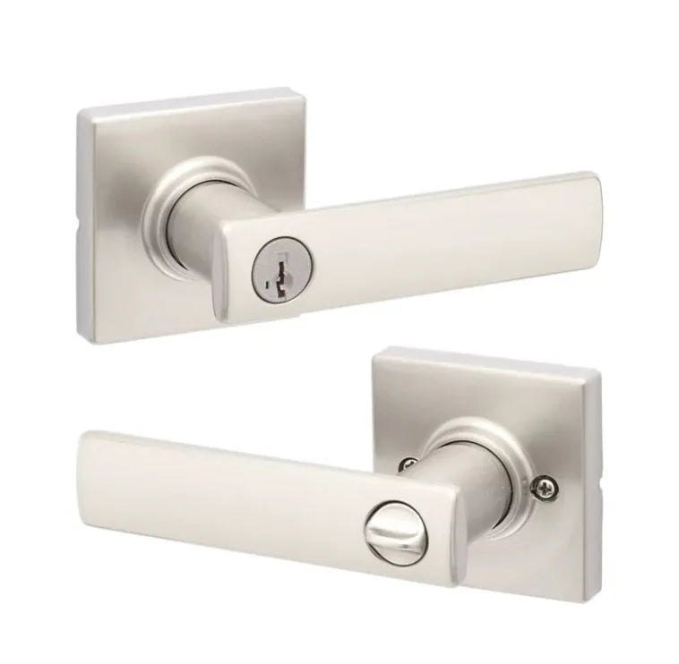Kwikset Breton Lever with Square Rosette
