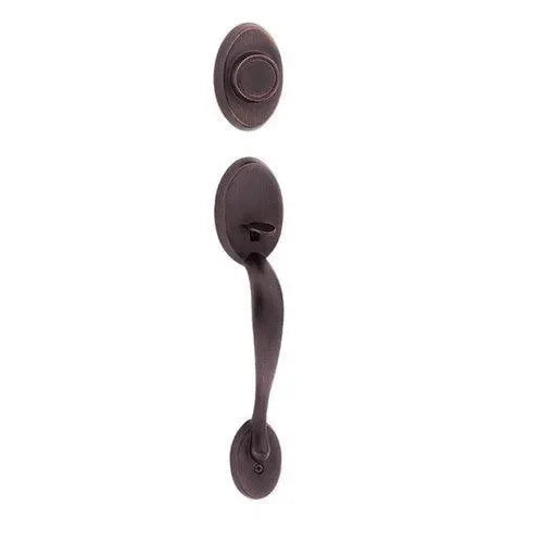 Kwikset Chelsea Dummy Exterior Handleset - Interior Trim Sold Separately Venetian Bronze
