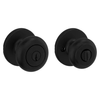 Kwikset Cove Knob Matte Black