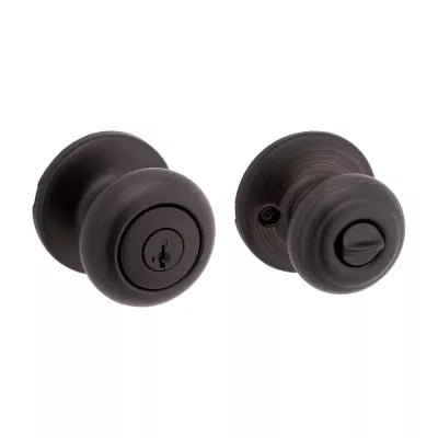 Kwikset Cove Knob Venetian Bronze