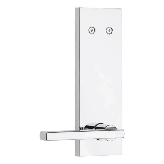 Kwikset Dummy Interior Halifax Lever Trim With Square Full Escutcheon - Exterior Trim Sold Separately in Polished Chrome finish