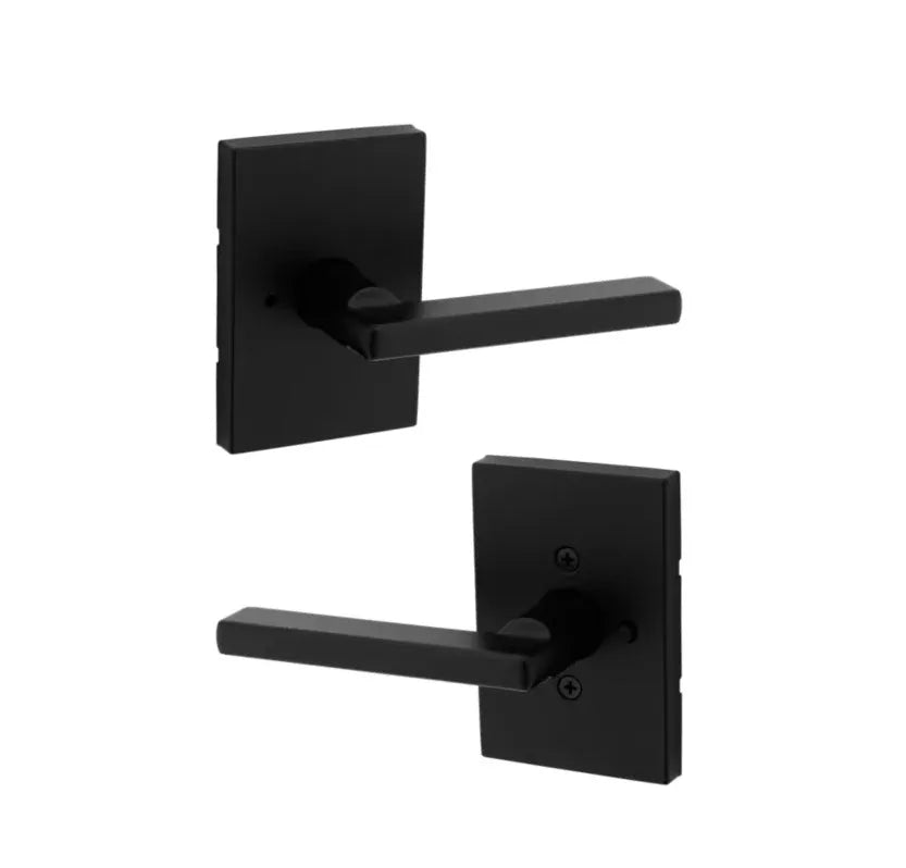 Kwikset Halifax Lever with Rectangle Rosette