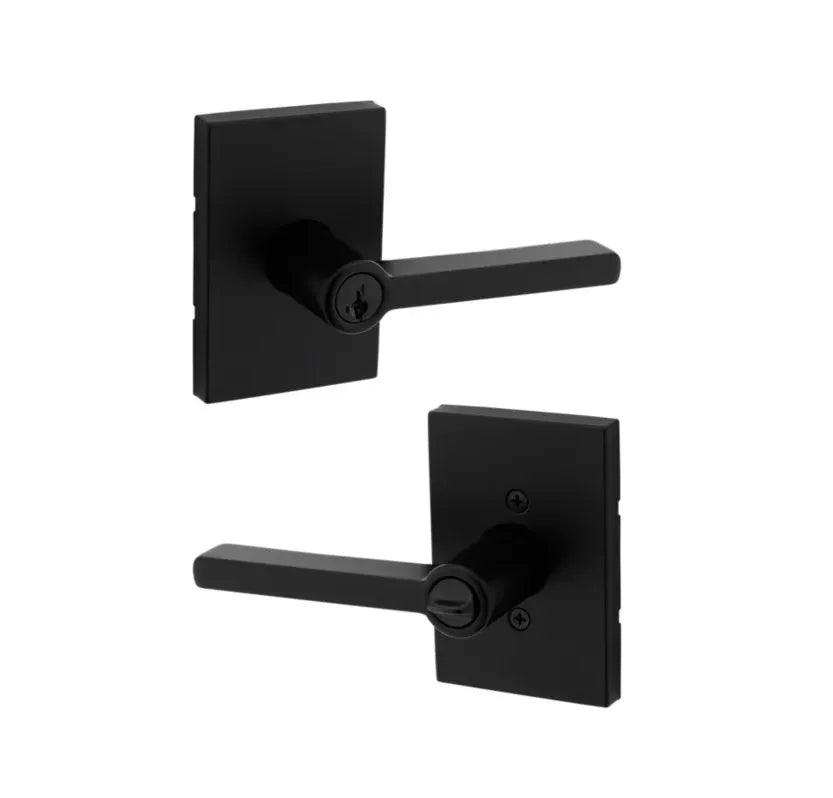 Kwikset Halifax Lever with Rectangle Rosette