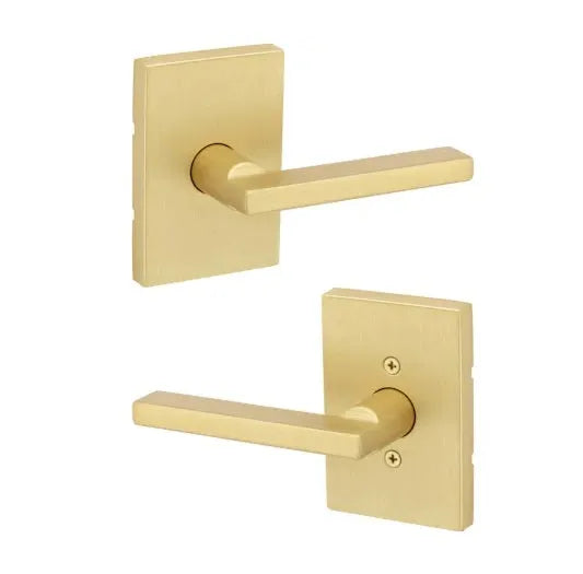Kwikset Halifax Lever with Rectangle Rosette
