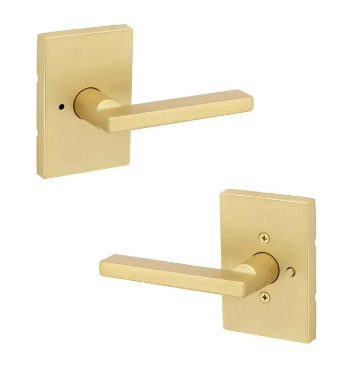 Kwikset Halifax Lever with Rectangle Rosette