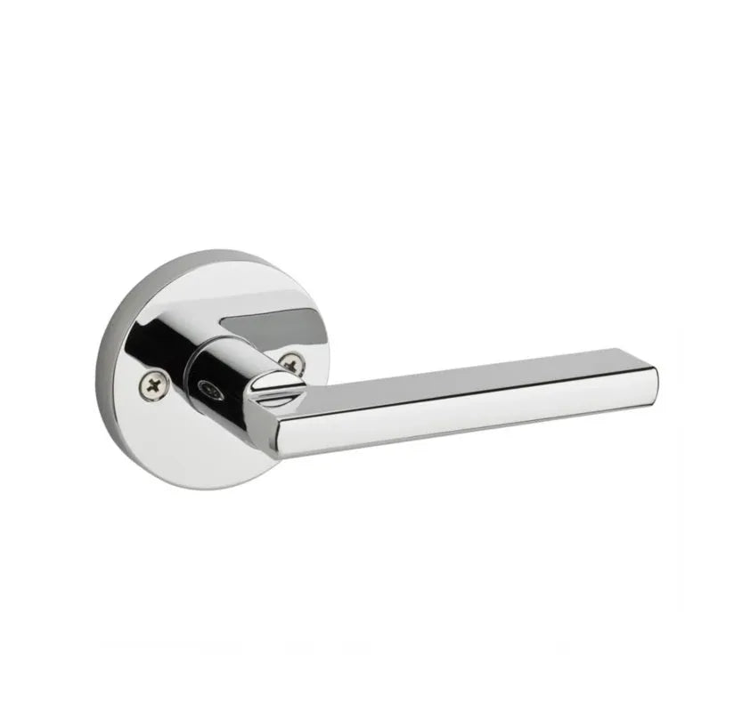 Kwikset Halifax Lever with Round Rosette Polished Chrome