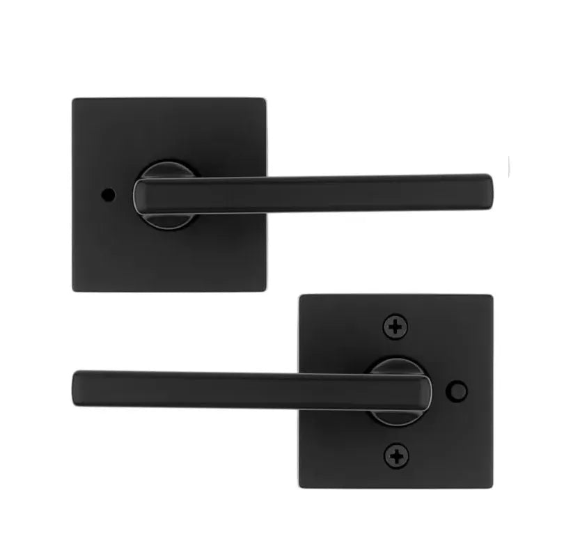 Kwikset Halifax Lever with Square Rosette