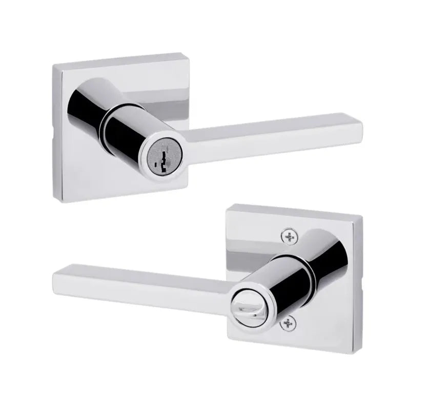 Kwikset Halifax Lever with Square Rosette