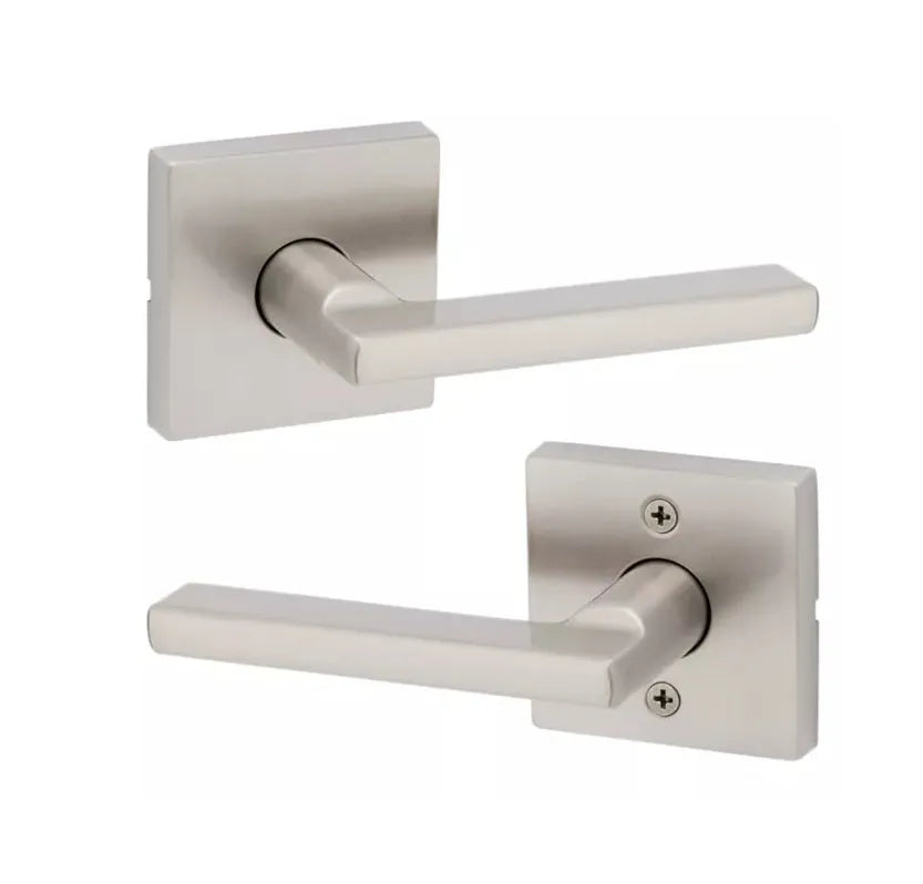 Kwikset Halifax Lever with Square Rosette