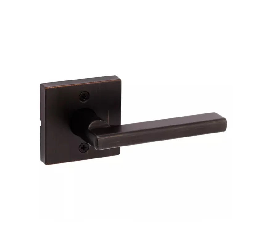 Kwikset Halifax Lever with Square Rosette