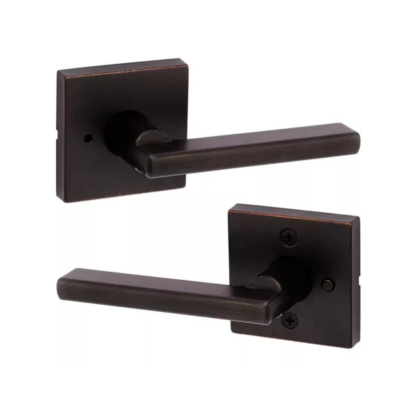 Kwikset Halifax Lever with Square Rosette