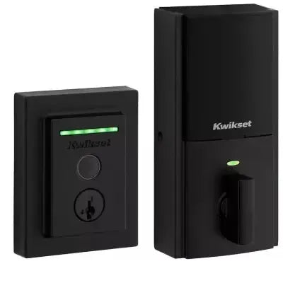 KwiksetKwikset Halo Touch Contemporary Fingerprint Deadbolt with Wifi and SmartKey Backup in 