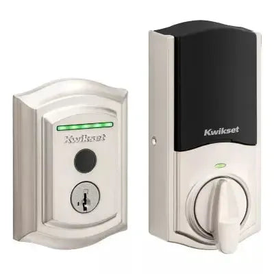 KwiksetKwikset Halo Touch Traditional Fingerprint Deadbolt with Wifi and SmartKey Backup in 