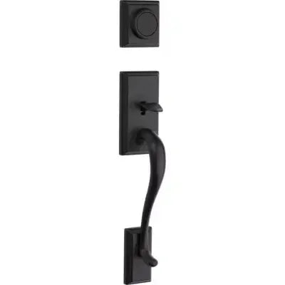Kwikset Hawthorne Dummy Exterior Handleset - Interior Trim Sold Separately Matte Black