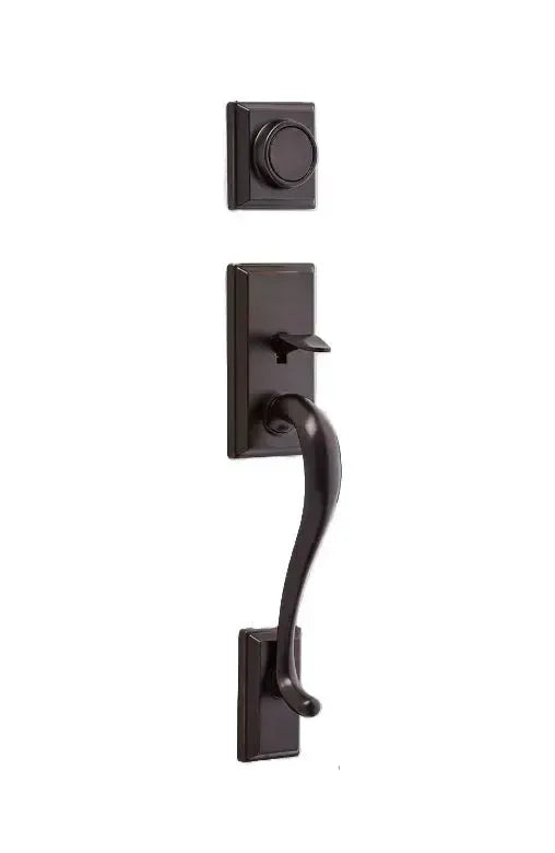 Kwikset Hawthorne Dummy Exterior Handleset - Interior Trim Sold Separately Venetian Bronze