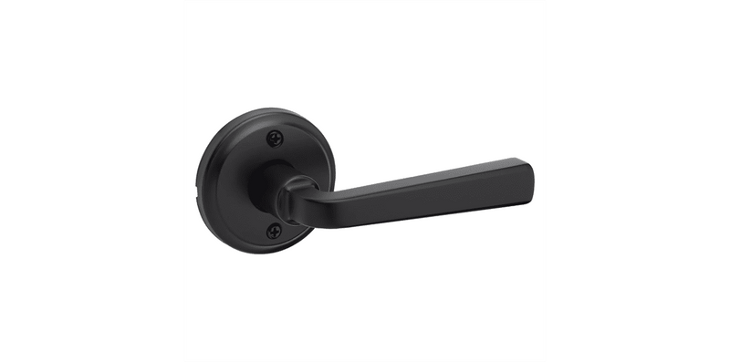 Kwikset Half Dummy Trafford Lever in Iron Black finish