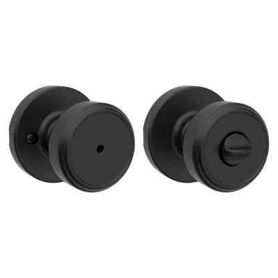 Kwikset Maven Knob with Round Rosette Matte Black