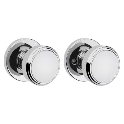 Kwikset Maven Knob with Round Rosette Polished Chrome