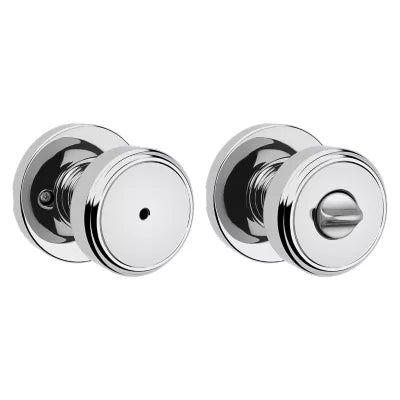Kwikset Maven Knob with Round Rosette Polished Chrome