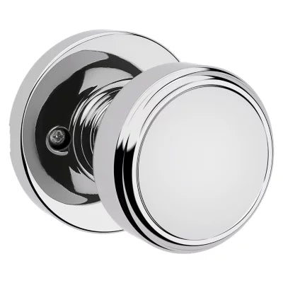 Kwikset Maven Knob with Round Rosette Polished Chrome