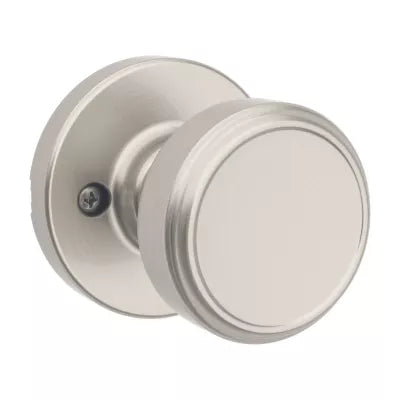 Kwikset Maven Knob with Round Rosette Satin Nickel