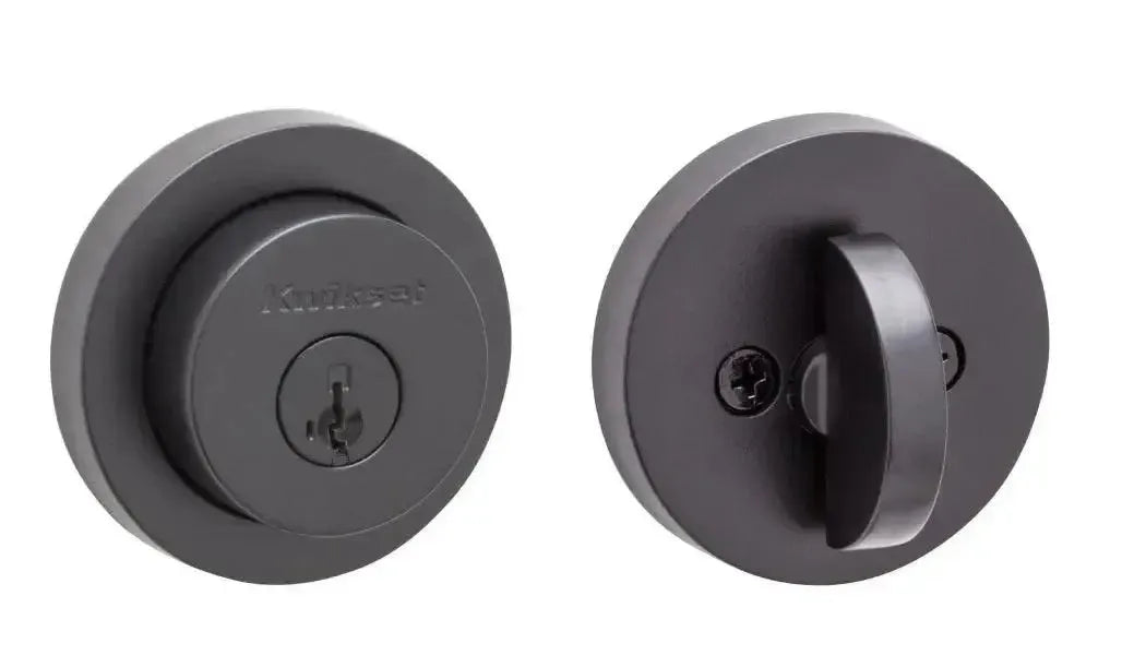 KwiksetKwikset Milan Round Rosette Deadbolt With SmartKey in 
