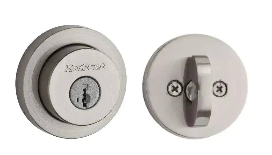 KwiksetKwikset Milan Round Rosette Deadbolt With SmartKey in 
