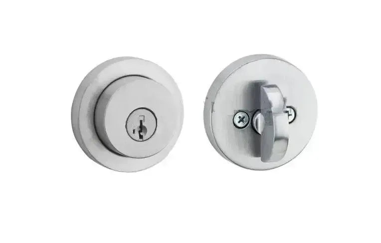 KwiksetKwikset Milan Round Rosette Deadbolt With SmartKey in 