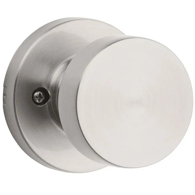 Kwikset Pismo Knob Half Dummy With Round Rosette in Satin Nickel finish