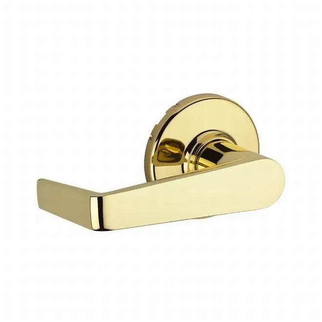 Kwikset Light Commercial Kingston Passage Lever in Polished Brass finish