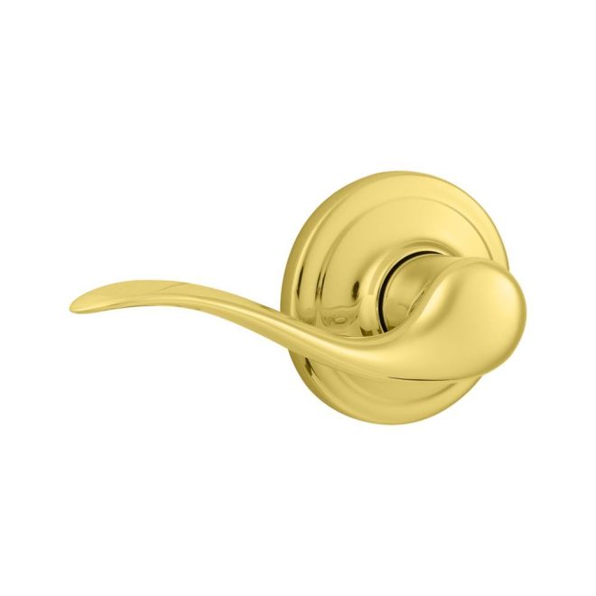 Kwikset Tustin Lever in Polished Brass finish