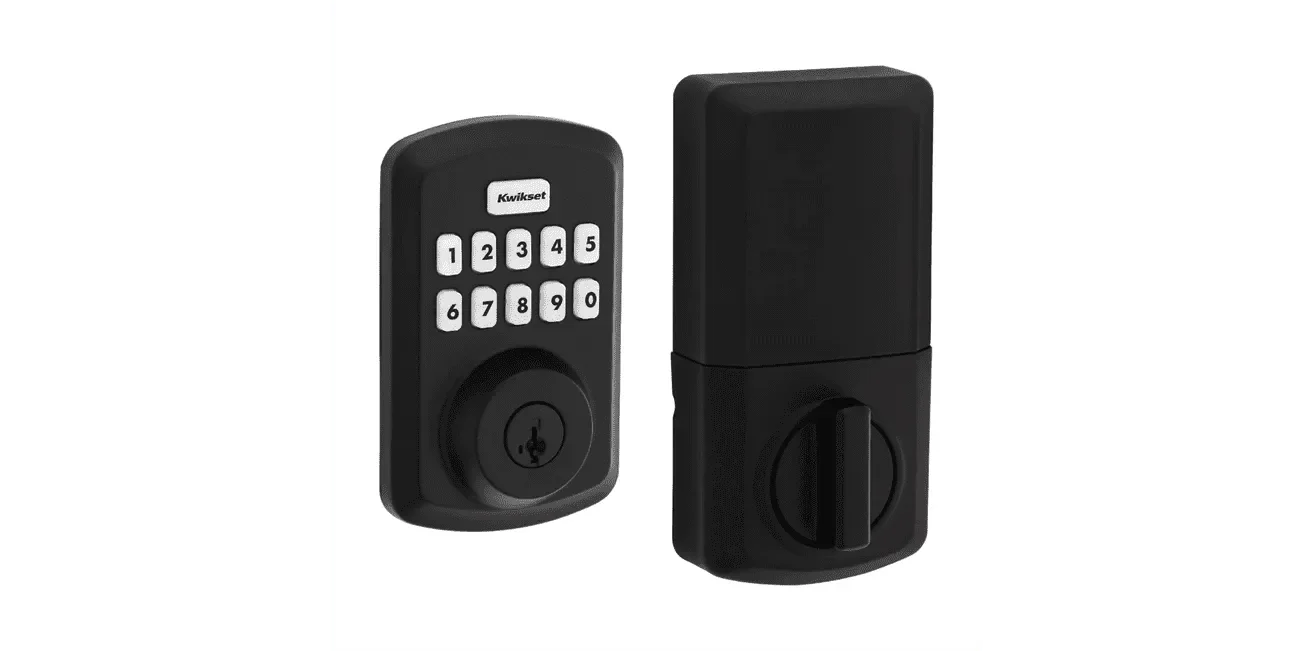 Kwikset Powerbolt 250 Transitional Keypad Electronic Lock with SmartKey Iron Black