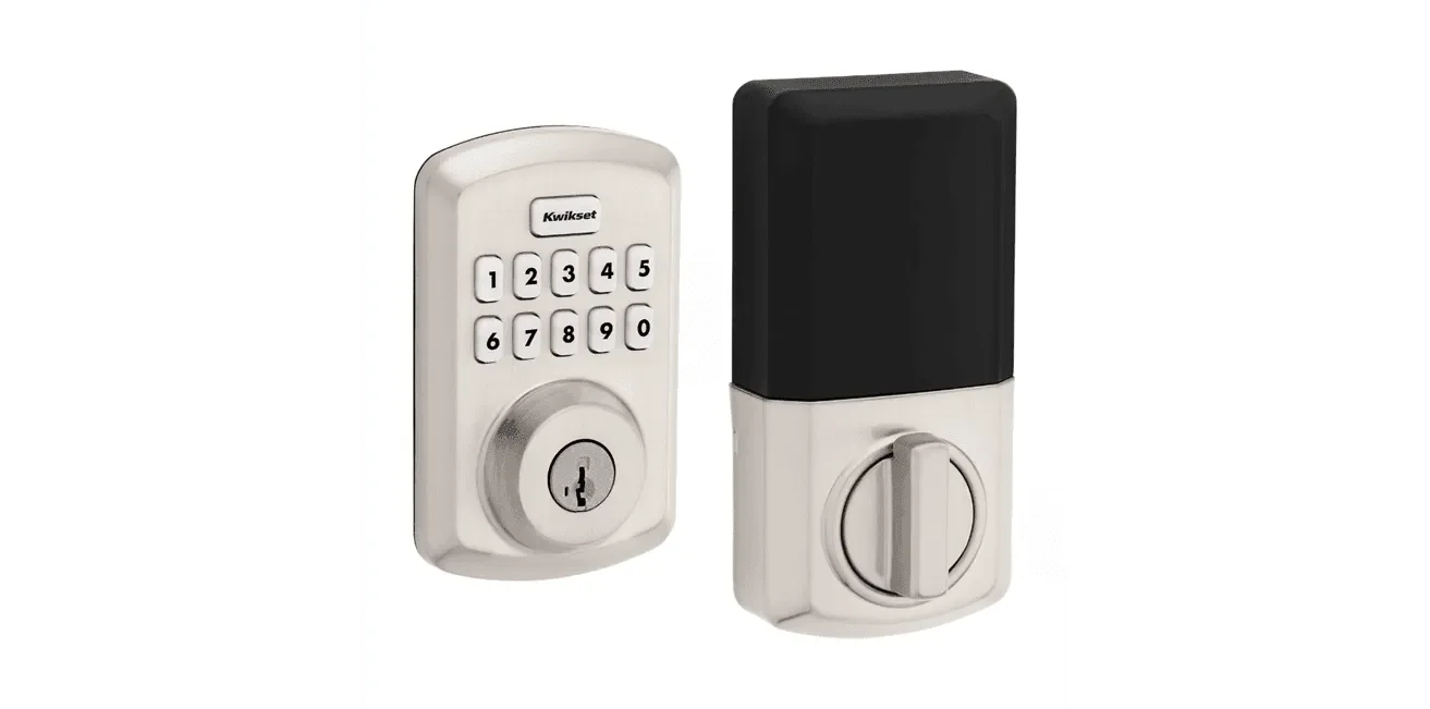 Kwikset Powerbolt 250 Transitional Keypad Electronic Lock with SmartKey Satin Nickel