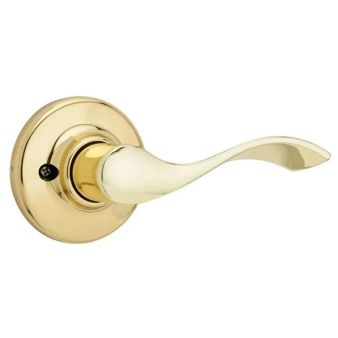 Kwikset Right Hand Balboa Lever Half Dummy in Polished Brass finish