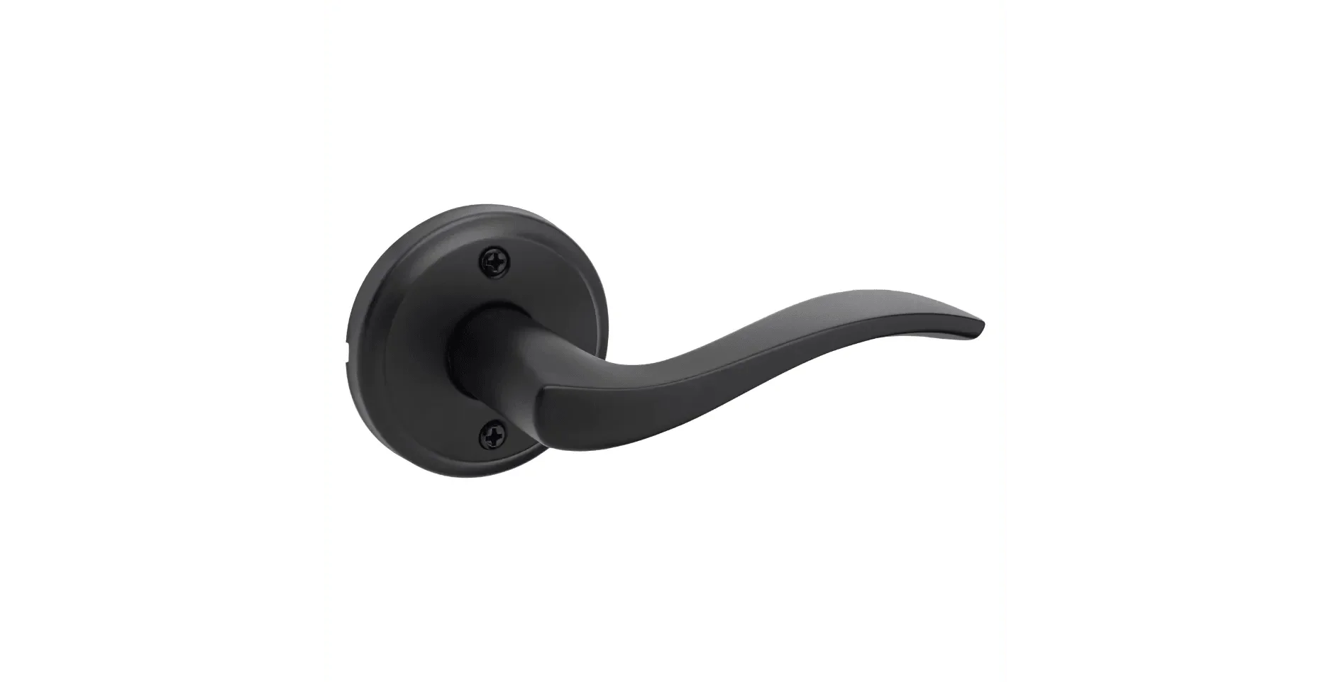 Kwikset Right Handed Half Dummy Sedona Lever in Matte Black finish